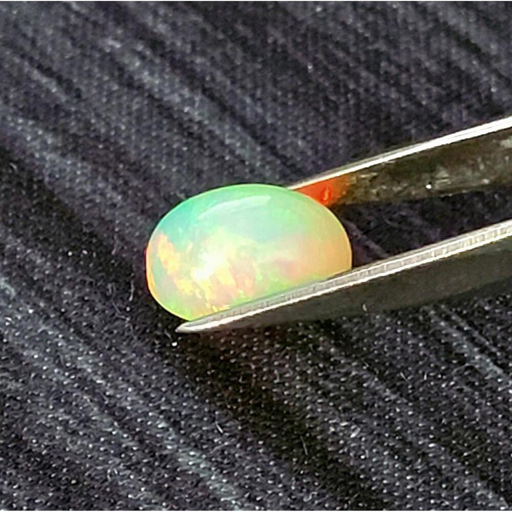 Certified Natural Opal 3.12cts Cabochon‎ Fire Brilliant Color
